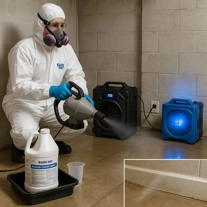 Sanitization and Odor Removal process in North Granby, CT