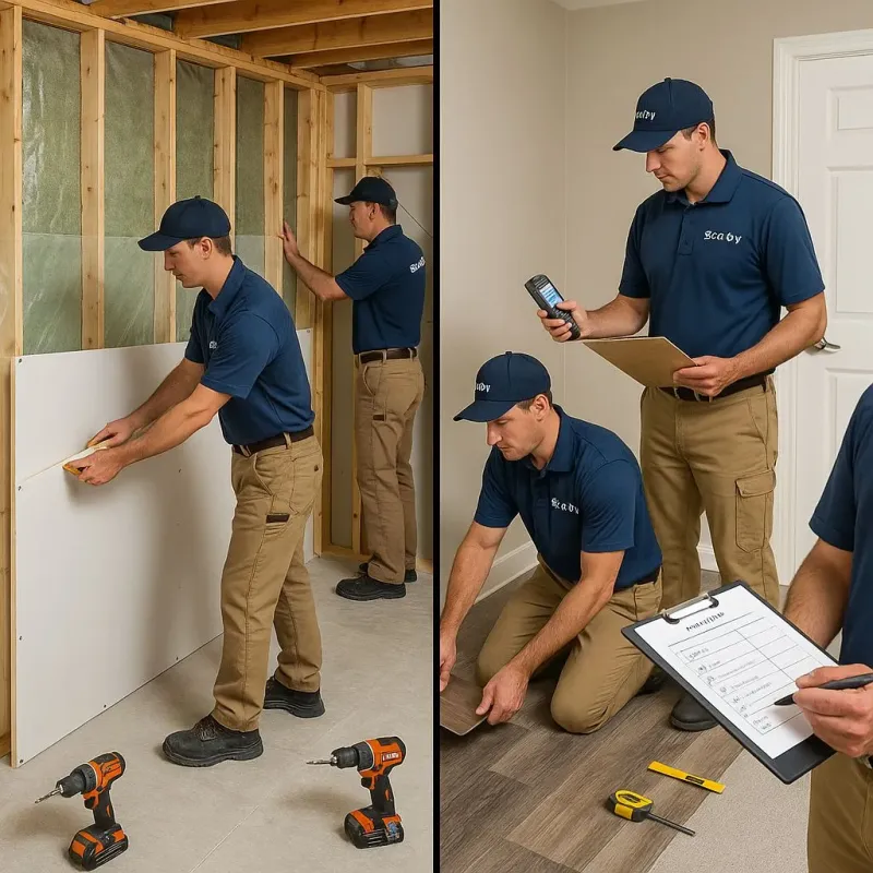 Repairs and Reconstruction process in North Granby, CT